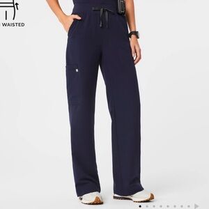 3 pairs of Figs High Waisted Isabel Wide Leg Scrub Pants Size L